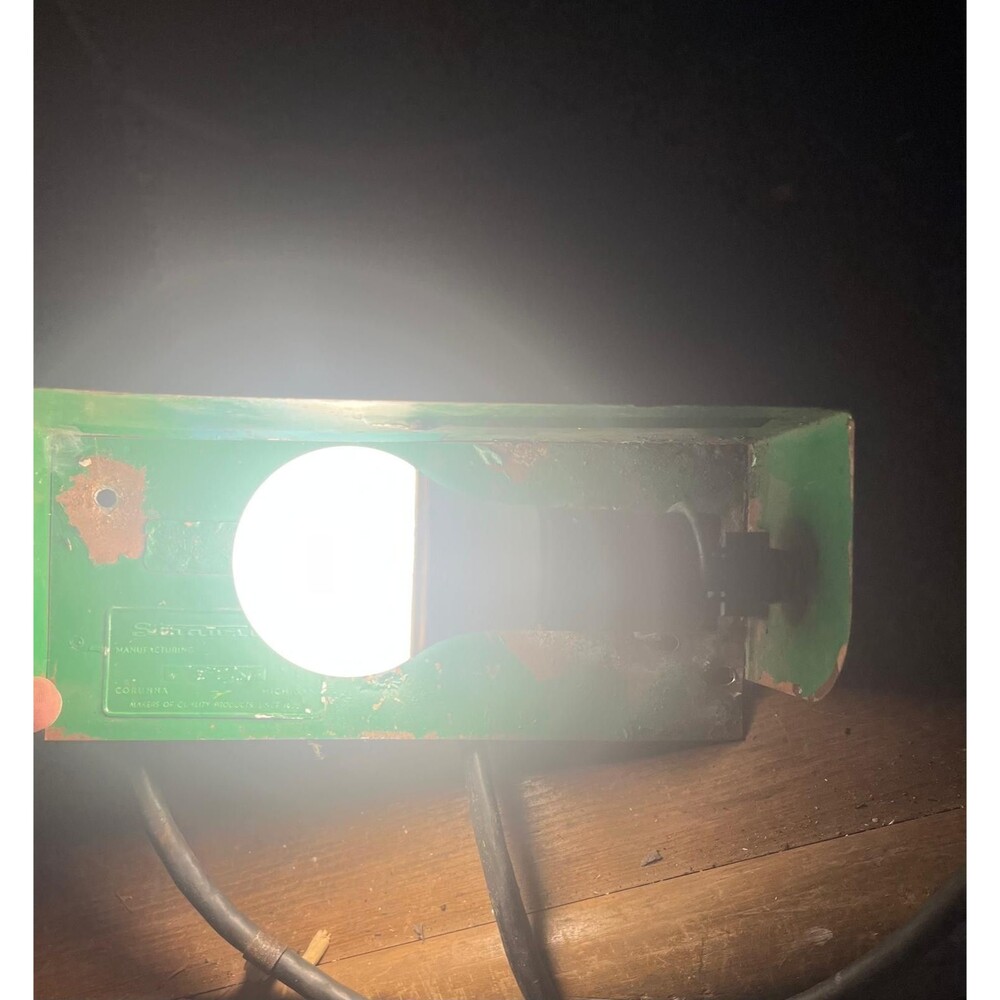 Strawsine Vintage EXIT Sign Light Metal Housing Corded Wall Mount Tested - Picture 10 of 10